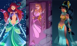 小美人魚化身絕地武士！迪士尼公主的科幻童話插畫集 迪士尼公主、小美人魚、星際大戰、絕地武士、西斯