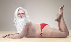 修圖軟體能救人也能整人！逆轉模特兒成聖誕老公公的超強修圖技術 Victors & Spoils、photoshop、模特兒、聖誕老公公