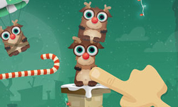 把牠們通通疊高高 聖誕節小遊戲馴鹿疊疊樂 疊疊樂、聖誕節、馴鹿、耶誕節、手機遊戲