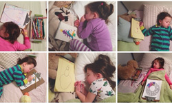 用畫筆說晚安！每晚畫畫到睡著的小蘿莉Roozle 蘿莉、小孩、Roozle、Life with Roozle、攝影