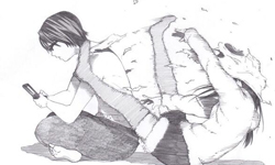 打是情罵是愛！暴力閃光情侶插畫 情侶、暴力、插畫、twitter、大野そら