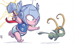 洛基變身喵星人？小超級英雄大亂鬥可愛插畫    超級英雄、兒時、大亂鬥、插畫、可愛、復仇者聯盟2、蜘蛛人驚奇再起：電光之戰、洛基、貓貓