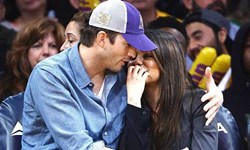 妞快報：直擊！艾希頓庫奇在球場Kiss Cam中激吻蜜拉庫妮絲 艾希頓庫奇、蜜拉庫妮絲、Kiss Cam、湖人、球場