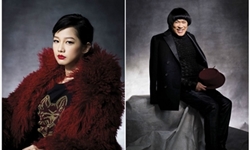 大野狼與小紅帽？豬哥亮和簡嫚書為電影拍攝時尚照 VOGUE、豬哥亮、簡嫚書、大稻埕、葉天倫、電影、台灣、穿越時空