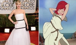 這件禮服我也有！網友群起效仿珍妮佛勞倫斯金球獎禮服惡搞圖 惡搞、搞笑、珍妮佛勞倫斯、Jennifer Lawrence、瞞天大佈局、Christian Dior、禮服