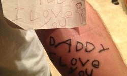 這是我家小孩畫的！小孩塗鴉化身刺青圖集 刺青、塗鴉、小孩、作品、孩子