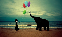 食夢貘與好朋友現身？童話風人物的真實場景歷險 Victor Eredel、俄羅斯、童話、怪獸