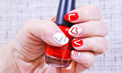 指尖教室：愛就是要大聲說出來！情人節指彩L♡VE 指尖教室、情人節、Love、愛心、指彩