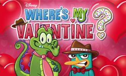 鱷魚小頑皮找情人！迪士尼聯名特別版遊戲《Where's My Valentine?》 鱷魚小頑皮、情人、手機、迪士尼、遊戲、飛哥與小佛、鴨嘴獸特務P、派瑞Where's My Valentine?、Android、iOS、iTunes、iPhone