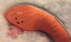 鮭魚最困擾的是甚麼？切片妞真心話時間    鮭魚、日常記事、三麗鷗、KIRIMI醬、切片妞