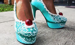 姊要穿婚禮蛋糕鞋去喜宴！像藝術品般的甜點鞋 shoebakery、甜點、蛋糕、鞋子、婚禮、時尚、逛街、點心、鮮奶油