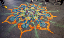 這真的是徒手完成的？令人驚嘆的街頭沙畫藝術 沙畫、Joe Mangrum、藝術、、藝術