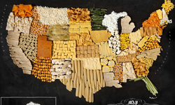 光看就餓了！名符其實的食物地圖 食物地圖、紐西蘭、南美洲、澳洲、英國、法國、非洲、印度、義大利、中國、美國、Henry Hargreaves、Caitlin Levin、藝術、攝影、藝術