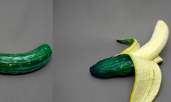 小黃瓜身香蕉心？蔬果的神奇轉生術 食品、水果、錯覺、繪畫、蔬菜、趙燁、超現實、藝術