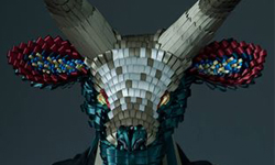 神人等級的境界！小緞帶打造驚人巨型動物頭面具 動物、面具、緞帶、藝術、RIBBONESIA