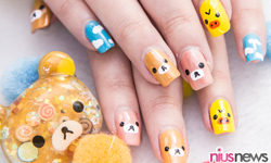 指尖教室：懶熊大舉入侵！繽紛懶懶熊指彩教學 指尖教室、懶懶熊、牛奶熊、可愛、指彩