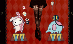 在雙腳上的華麗演出！深情馬戲團絲襪精緻登場 28：26、深情馬戲團、憂傷馬戲團、絲襪、褲襪、穿搭、黑色