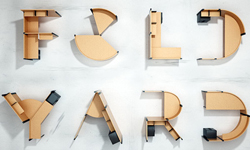 A先生、Y小姐，你想要哪個字母辦公桌？ Benoit Challand、字母、辦公室、辦公桌、上班