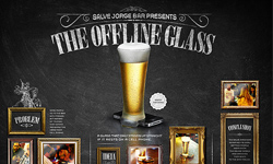 The Offline Glass：想喝啤酒就不能用手機的超聰明機制！ The Offline Glass、低頭族、手機、iPhone