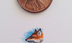 這些畫都小於一元錢幣？專屬哈比人的微型袖珍插畫 Sam Larson、插畫、Instagram、錢幣、西部