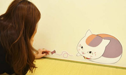 把貓咪老師養在牆壁上？夏目友人帳超可愛壁貼    貓咪、貓咪老師、夏目友人帳、妖怪聯絡簿、貓、壁貼