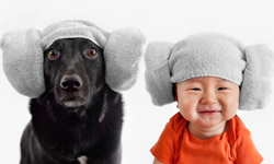 就是要一模一樣！狗兒和嬰兒的超萌合照    Grace Chon、攝影、狗、嬰兒、飛行帽