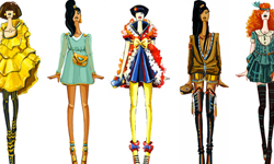 這不是公主禮服！ 迪士尼人物超夢幻高級時裝畫 迪士尼、公主、時裝、插畫、高級、走秀、小美人魚、貝拉、白雪公主、灰姑娘、睡美人、Sashiiko Anti、藝術