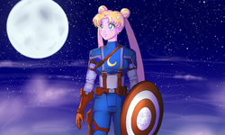 我要代替美國隊長懲罰你？美少女戰士的復仇者聯盟 美國隊長、美少女戰士、復仇者聯盟、雷神、鷹眼、鋼鐵人、黑寡婦、Jei Shepard、藝術