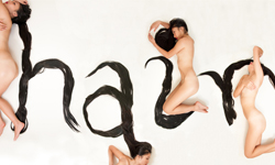 萌髮ABC！設計系學生利用烏黑秀髮變出另類字母 Shurong Diao、字母、頭髮、另類、小寫、書法、毛筆、墨水、設計、藝術、藝術