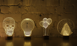 小坪數套房專用！不佔空間的2D變3D錯覺夜燈 Bulbing、Kickstarter、Studio Cheha、LED、夜燈