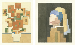 真的沒有打上馬賽克！用八位元呈現的世界名畫 Adam Lister、8-Bit、八位元、世界名畫、水彩