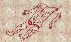 砍頭斷手宣洩情緒！讓人心驚膽跳的血腥刺繡 Alaina Varrone、藝術、刺繡、血腥、斷頭