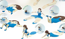 辦公室小姐被壓扁了！？超爆笑杯緣子系列杯墊    玩具、辦公室小姐、杯緣子、杯墊