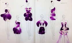 用花瓣尋找妳的禮服靈感！Grace Ciao的花朵拼貼插畫 Grace Ciao、花朵、拼貼、插畫、水彩、花瓣、禮服、婚紗、靈感、藝術、藝術