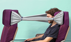 要隱私自己來！建立私人空間的座艙彈性帶 Idan Noyberg、Gal Bulka、以色列、飛機、經濟艙