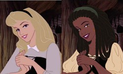 當灰姑娘變成藝妓…迪士尼公主形象的重新演繹 迪士尼公主、迪士尼、動畫、藝術、種族、膚色、白人、Let There Be Doodles、藝術