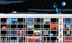 每扇窗戶都藏著一位裸女？描繪巴黎鄰居生活的插畫 Neighbours、Vincent Mahé、法國、巴黎、裸女、插畫、鄰居、藝術