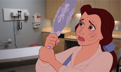 公主的美麗靠整形？6張圖揭穿迪士尼童話 迪士尼、貝兒、美麗、美女、整形