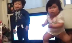 Psy接班有望？韓國小胖妞的洗腦扭扭舞          萌、寶寶、小孩、兒童、胖