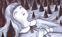 參見義大利版「富江」！詭譎黑色少女的異色插畫 獵奇、插畫、富江、義大利、插畫家