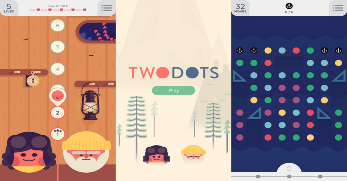 連出封閉連線一次消除！點點相連益智遊戲App《TwoDots》 TwoDots、連線、益智遊戲、App