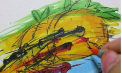 如果卡通人物不乖乖讓你著色會…？想像力十足的「動態」卡漫插畫 卡通、人物、著色、塗鴉、插畫、動態、互動、可愛、動漫、卡漫、米奇、黑子的籃球、最遊記、星之卡比、兵長、進擊的巨人、皮卡丘、船梨精