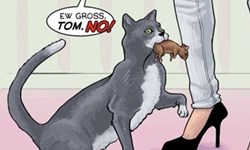 對主人發射十萬伏特！如果卡通動物明星是真的寵物… 動物明星、卡通、動畫、皮卡丘、加菲貓、叔比狗、布魯托、迪士尼、湯姆貓與傑利鼠、摩登原始人、插畫、崩壞、Angelica Bamundo