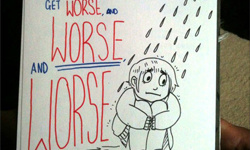 煩無止盡誰會懂？插畫家筆下的「焦慮人生」 焦慮、焦躁、煩躁、煩、情緒、精神、疾病、不安、焦急、慌亂、可愛、簡明、比喻、憂慮、擔心、憂心、憂傷、恐懼、失控、誤會、隔閡、圖文、作家、Sophie Wright、藝術