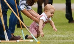 妞快報：小喬治王子開步走！超萌表現殺光全場底片 妞快報、小喬治、喬治王子、凱特王妃、威廉王子、皇室、馬球、美國父親節