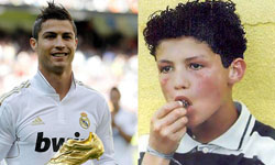 梅西和C羅誰比較萌？起底世足帥球星細漢照片 2014世足、世足、fifa、worldcup、世界盃足球賽、童年、舊照片、 梅西、C羅、內馬爾、