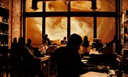 世界末日如果到來......？永世不得超生的咖啡地獄 Coffee Universe、Flora Borsi、攝影、匈牙利、咖啡、拉花、牛奶、超現實、天空、雲