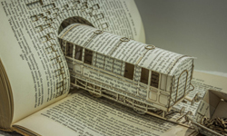 書中自有……？驚人的3D書雕藝術躍然紙上 Thomas Wightman、英國、書本、雕塑、藝術