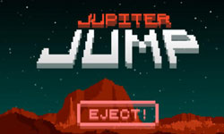 在木星地表跑跳碰！復古像素橫軸小品遊戲《Jupiter Jump》 Jupiter Jump、復古、像素風、App、遊戲