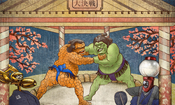 龍貓、綠巨人浩克亂入浮世繪！鍾情日本畫風的Chet Phillips Chet Phillips、Childhood、龍貓、綠巨人、浮世繪